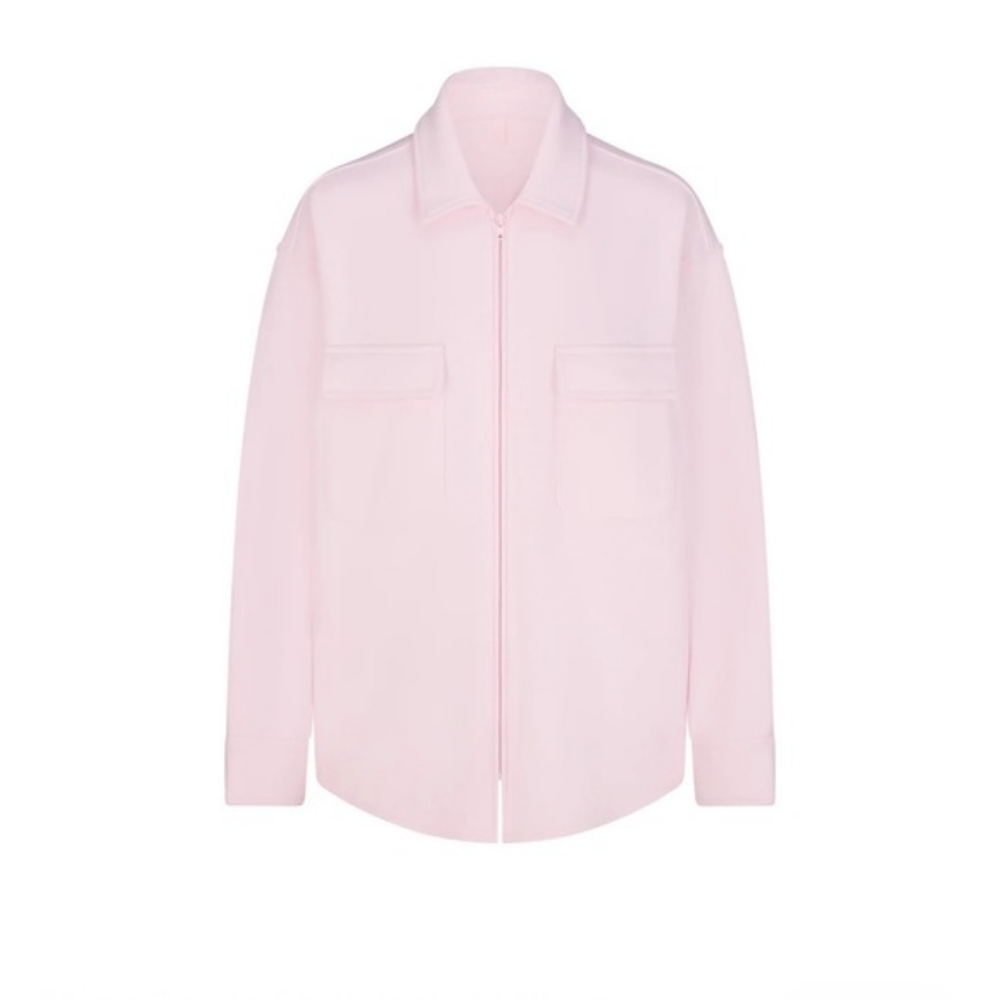 SKIMS Cotton Fleece Zip Up Jacket